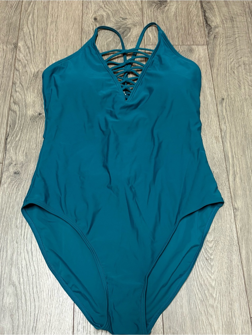 Turquoise one piece swimsuit large